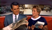 North by Northwest (1959)Cary Grant, Doreen Lang, driving and newspaper